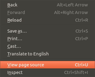 View source modal dialog