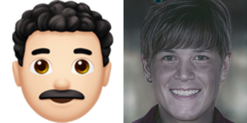 Generating faces from emojis with stylegan and pulse
