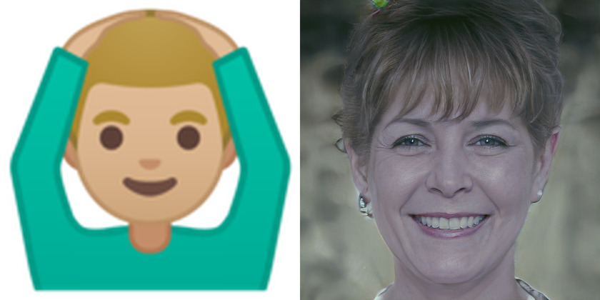 Generating faces from emojis with stylegan and pulse